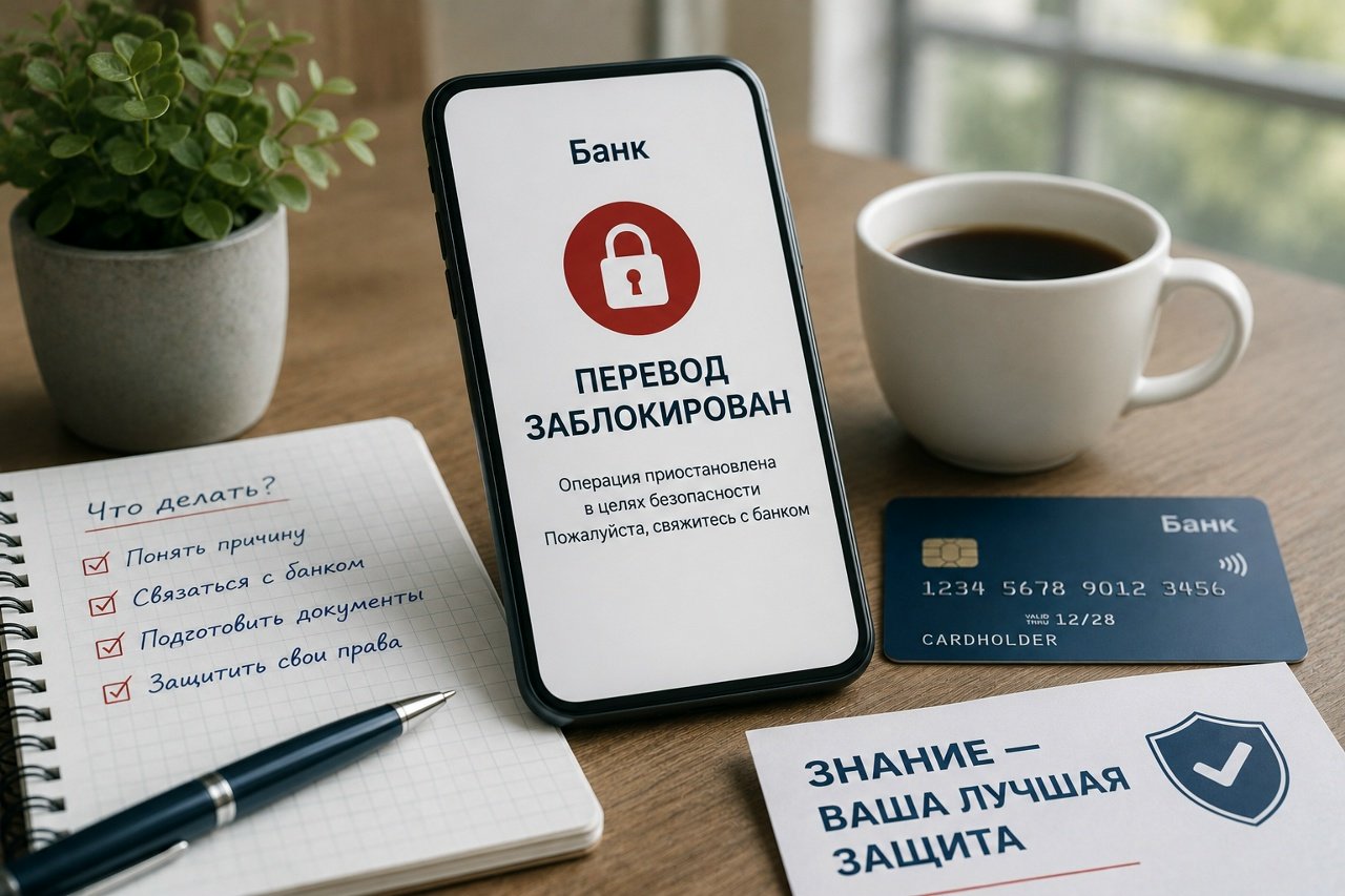 Банк остановил перевод. Что делать?